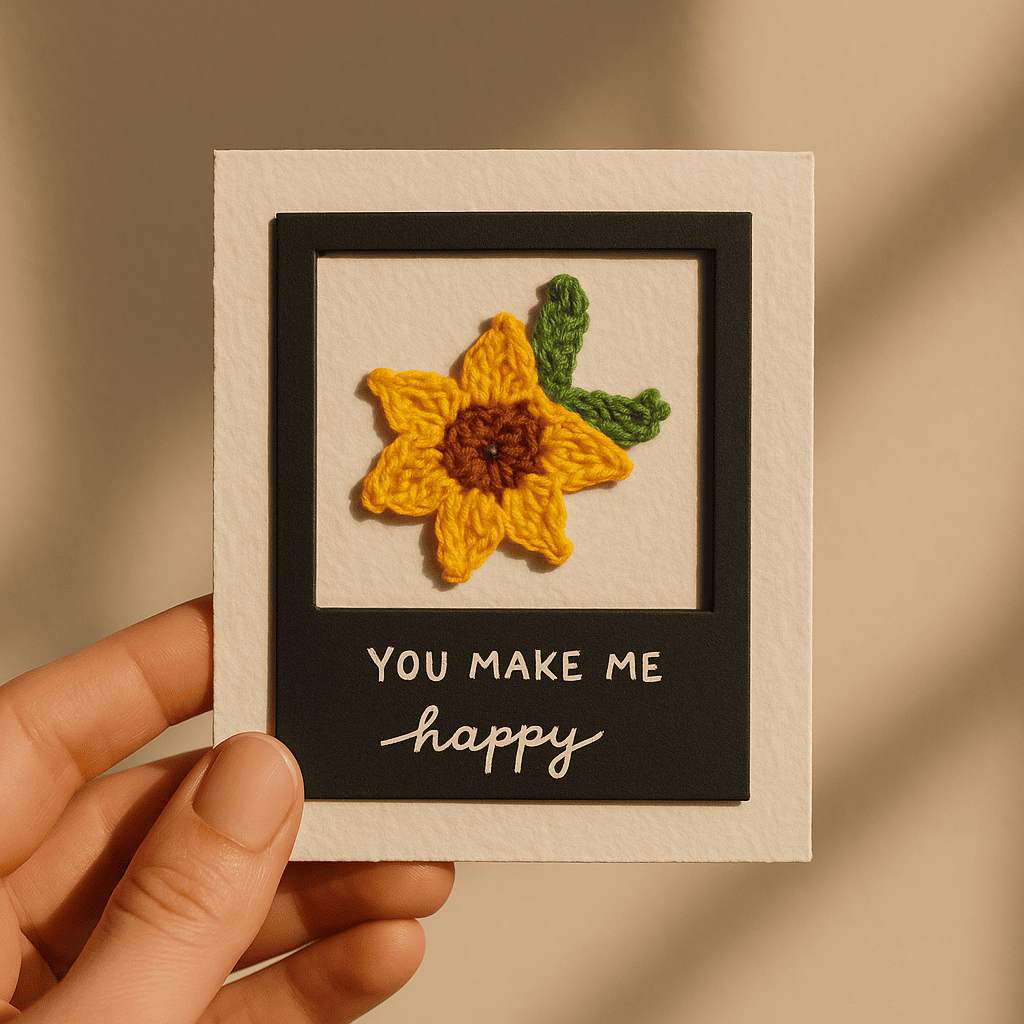 You Make Me Happy Polaroid Card