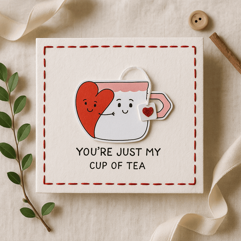My Cup Of Tea Pun Card