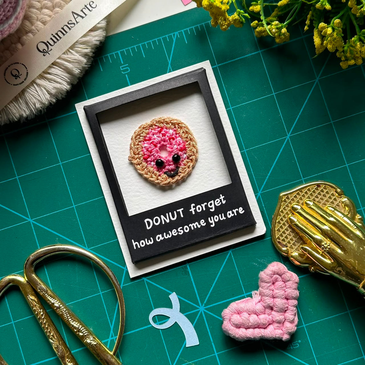 Donut Polaroid Card