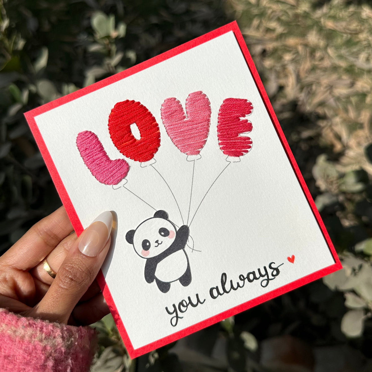 LOVE you always Thread Card