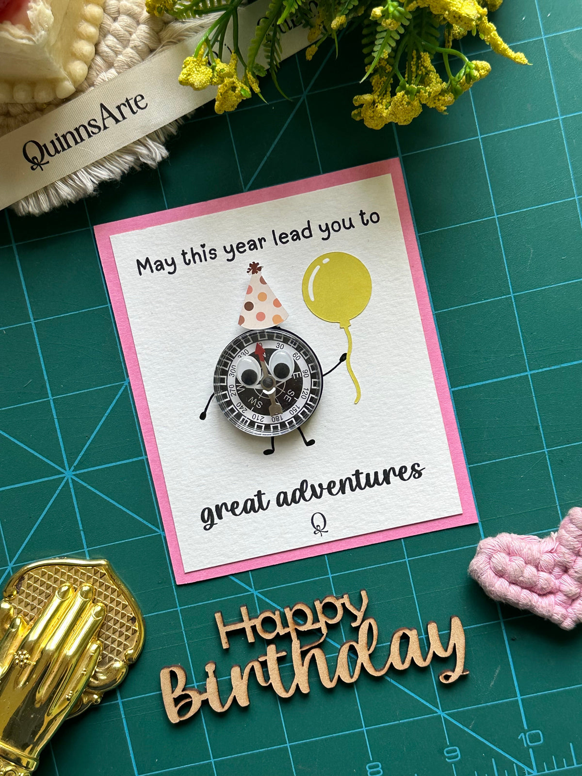 Compass Birthday Card