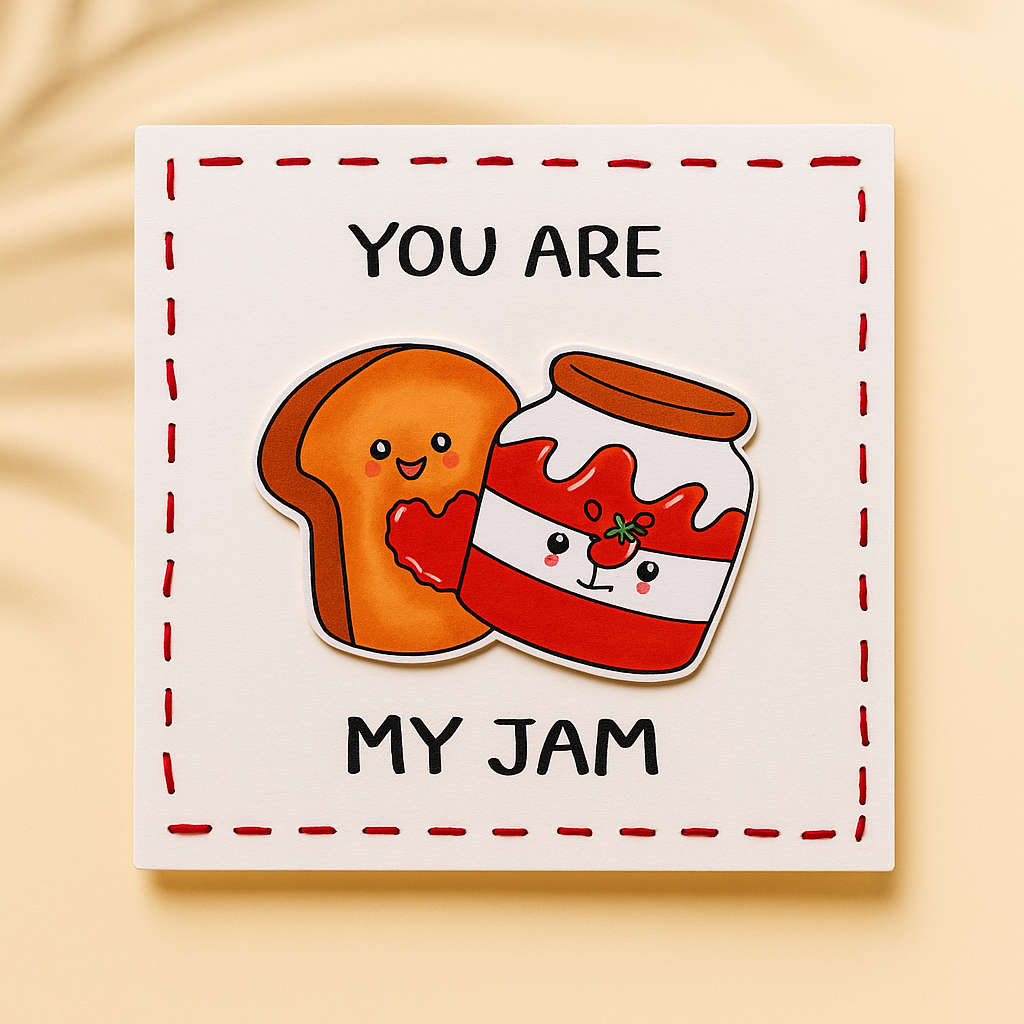 You Are My Jam Pun Card