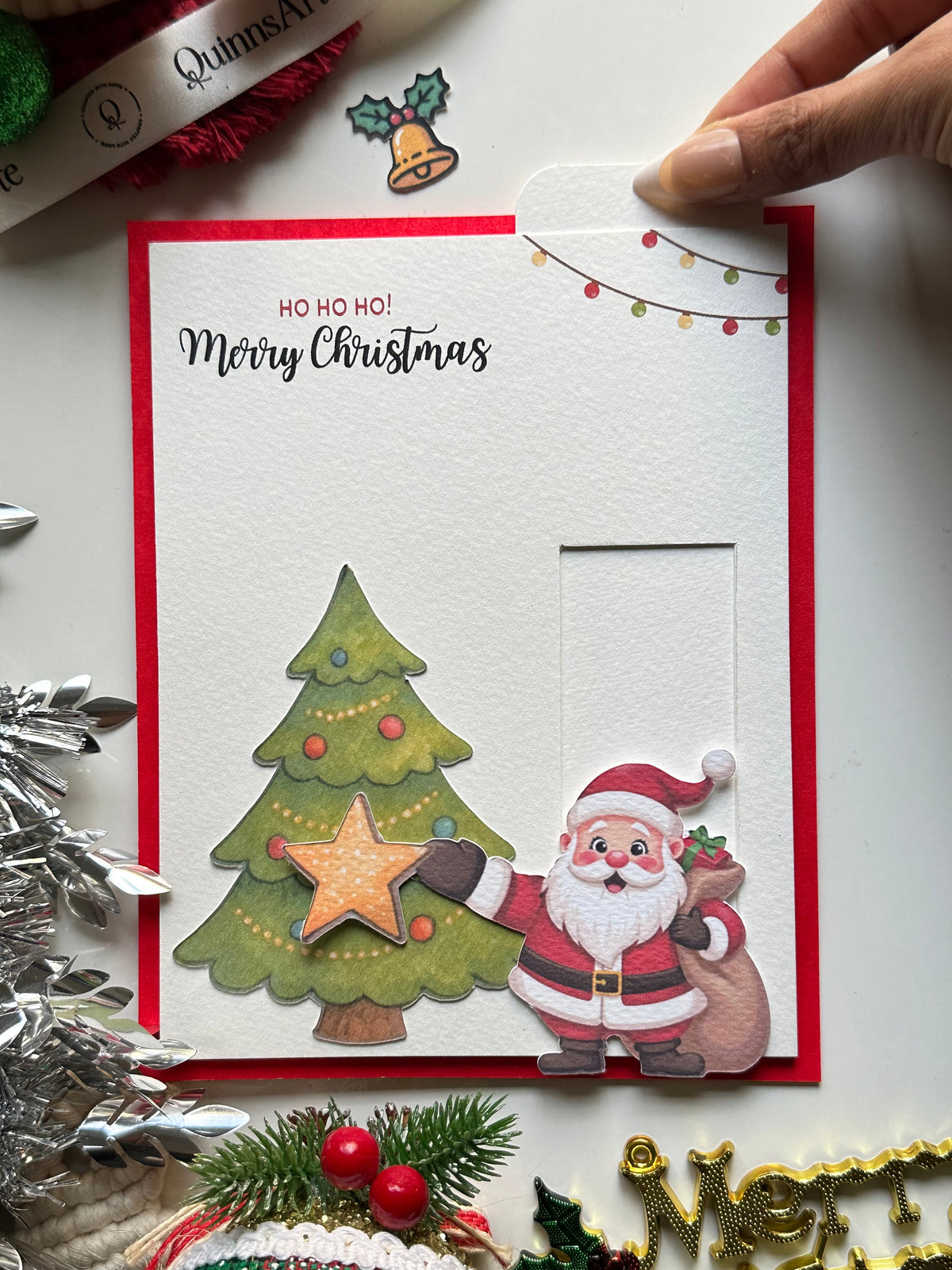 Santa Christmas Slider Card