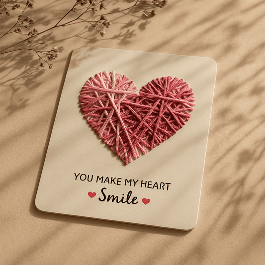 My Heart Thread Card