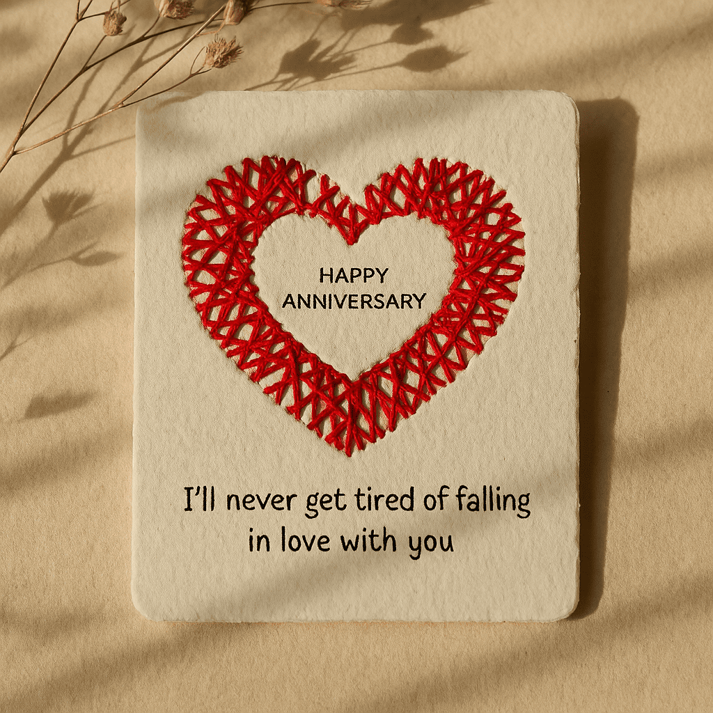 Happy Anniversary  Thread Cards