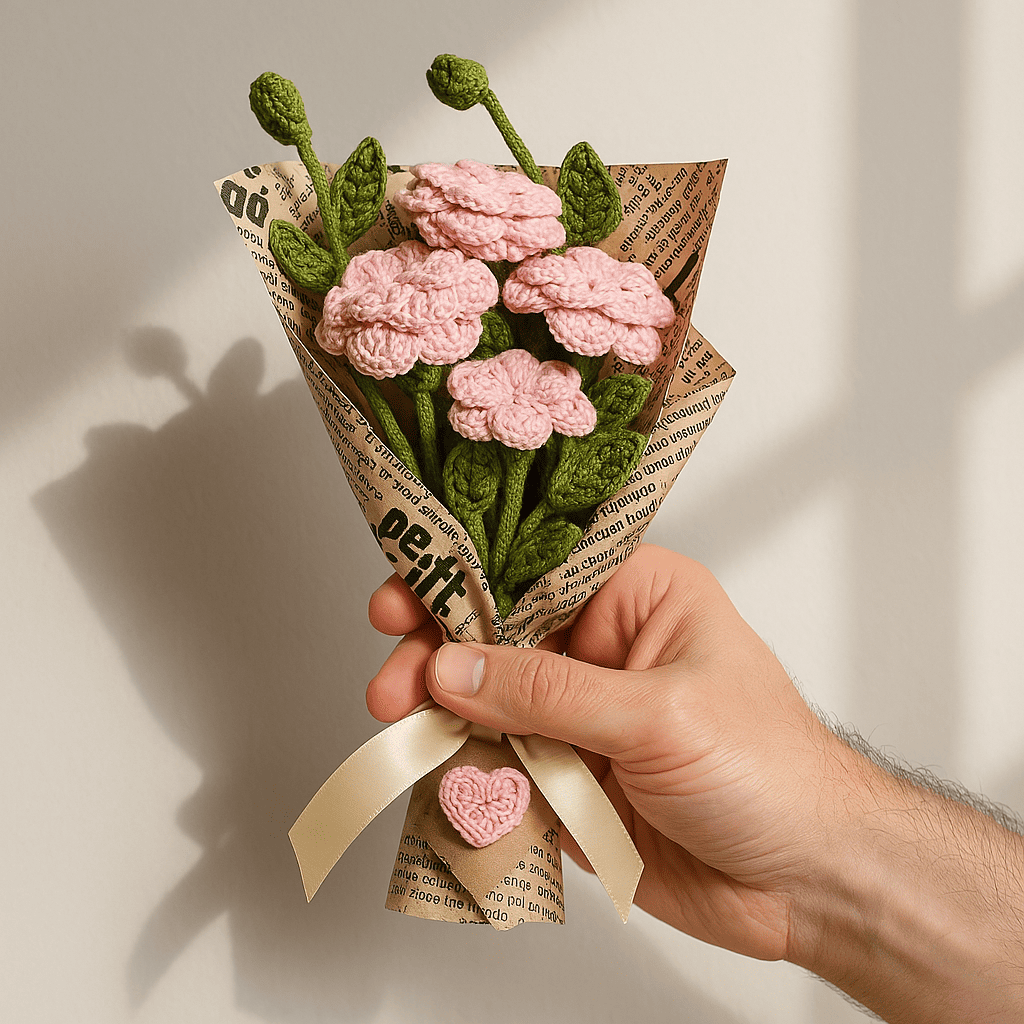 Pink Rose Crochet