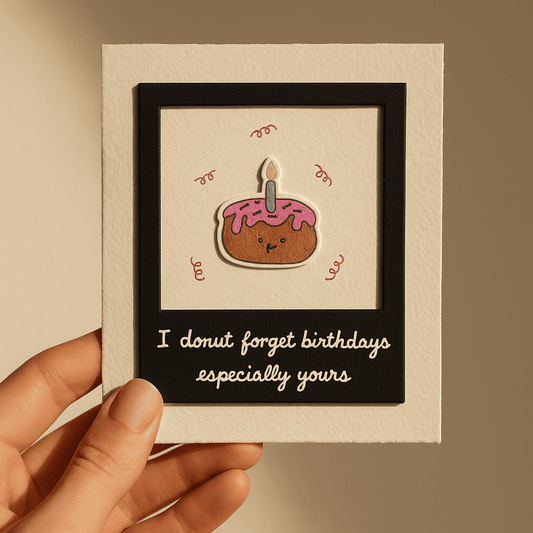 Donut Pun Polaroid Card