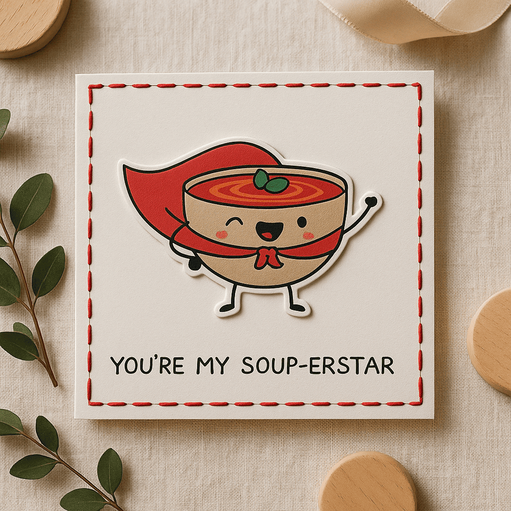 My Soup-erstar Pun Card