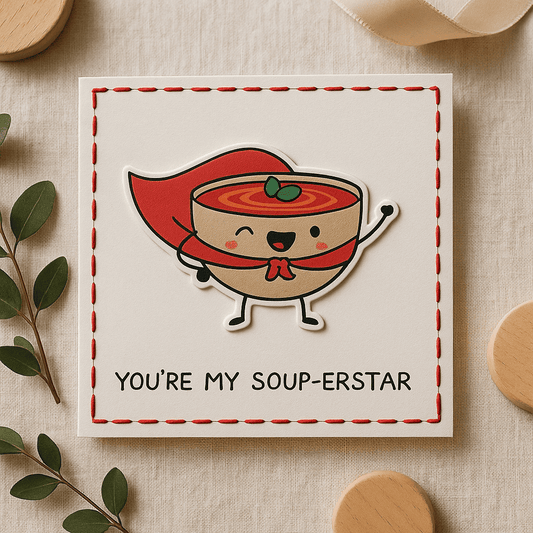 My Soup-erstar Pun Card