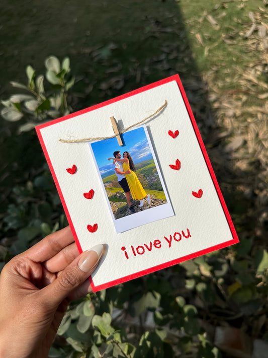 Mini Hearts Thread Card