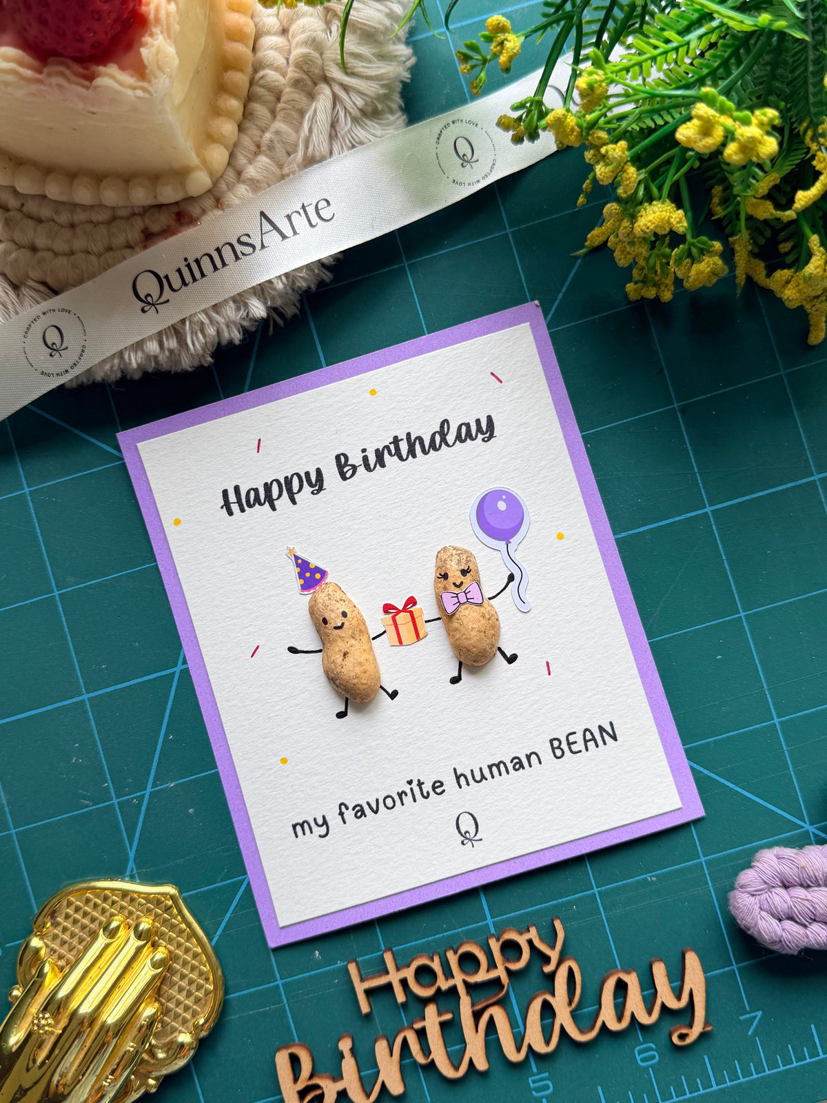 Human Bean Birthday Card