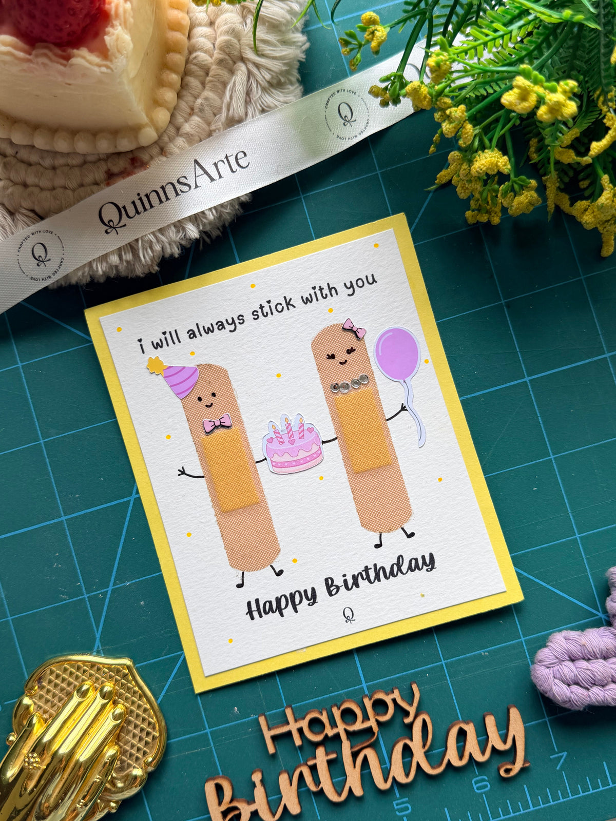 Bandage Birthday Card