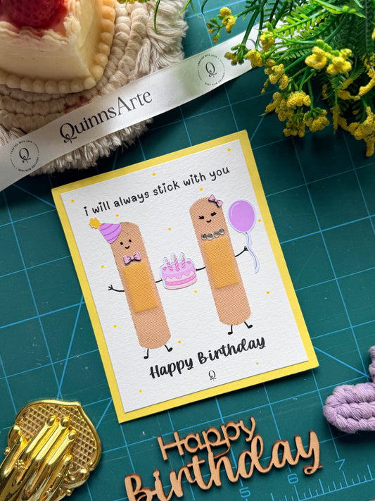 Bandage Birthday Card