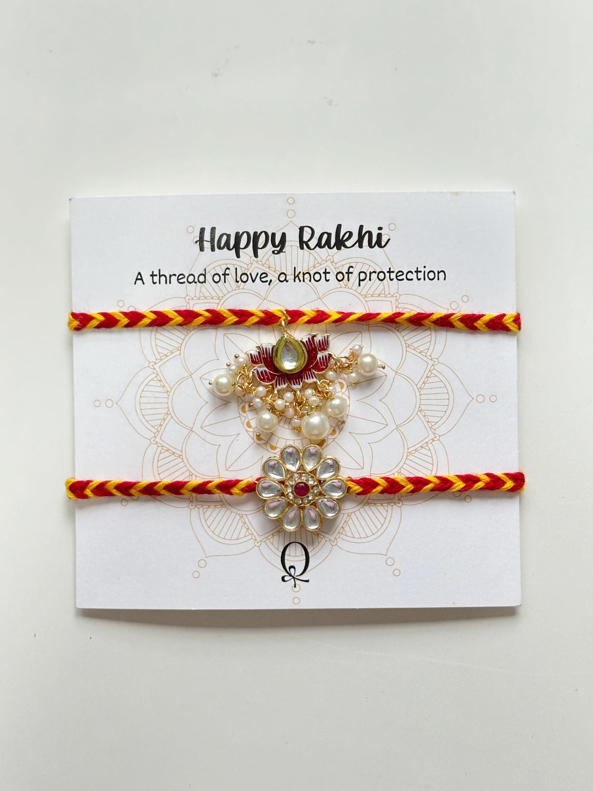 Pearl Royale Rakhi Set