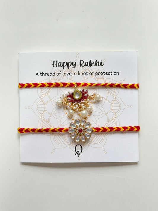 Pearl Royale Rakhi Set