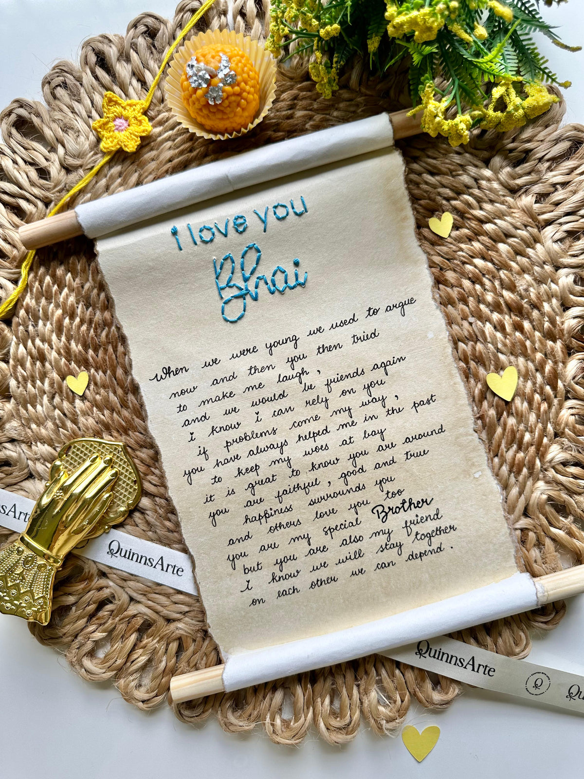 I Love You  Bhai Scroll