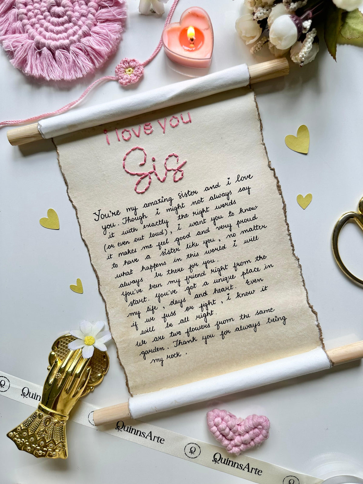 I love you Sis Letter